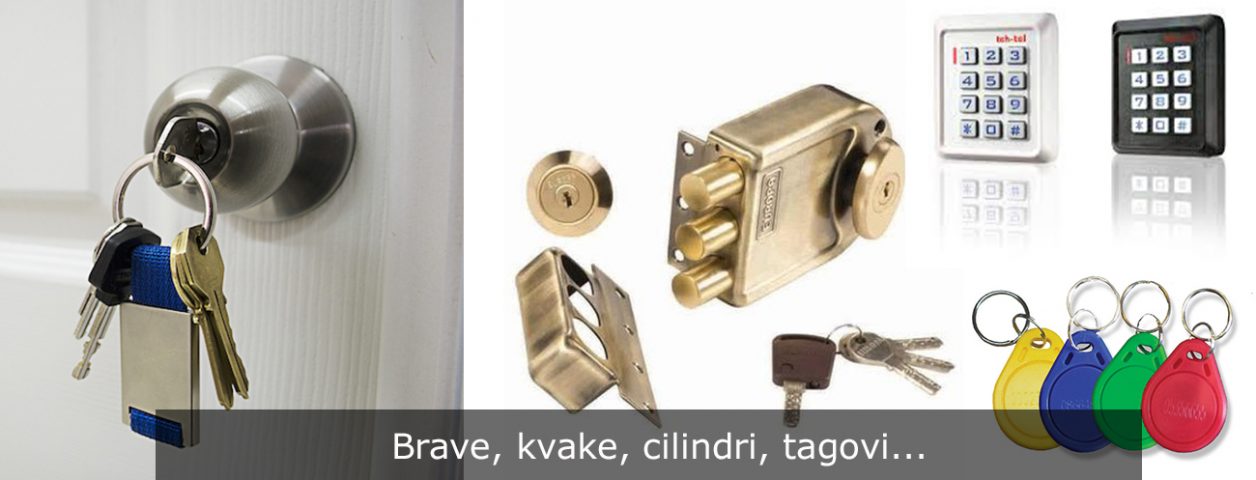 Brave kvake cilindri tagovi za otvaranje vrata